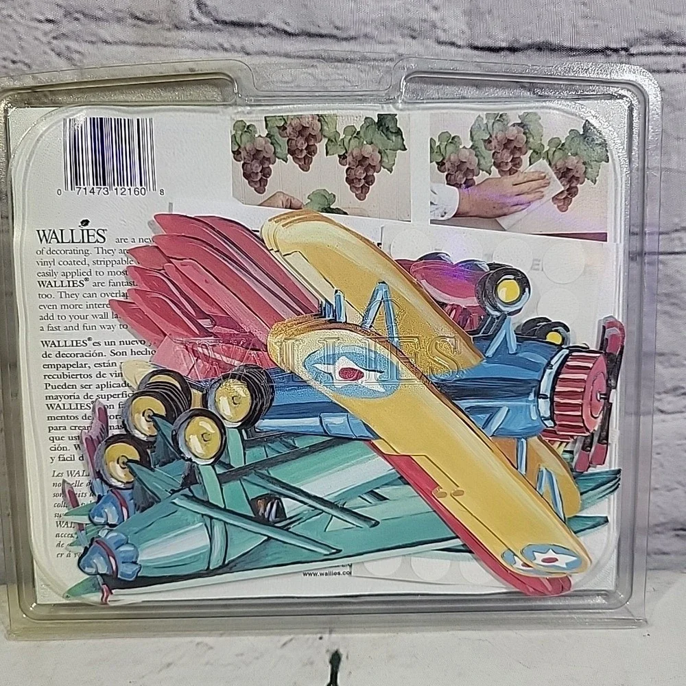 Wallies Wallpaper Cutouts Lot Of 2 Packs Train Trucks‎ Airplanes Wall Decals